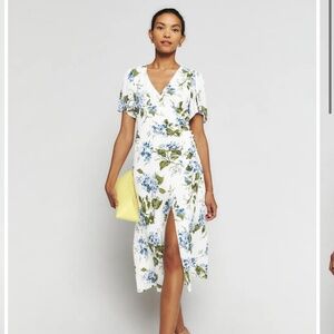 Reformation Breanna Dress Riviera - Size 2